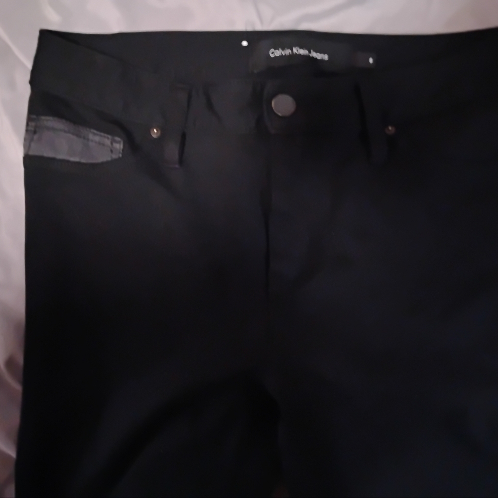 Calvin Klein Women's Black Pants Size 6 - Picture 4 of 9